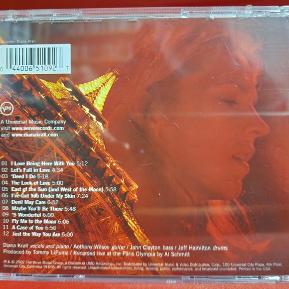 Diana Krall – Live In Paris (2002) CD - Picture 2 of 4